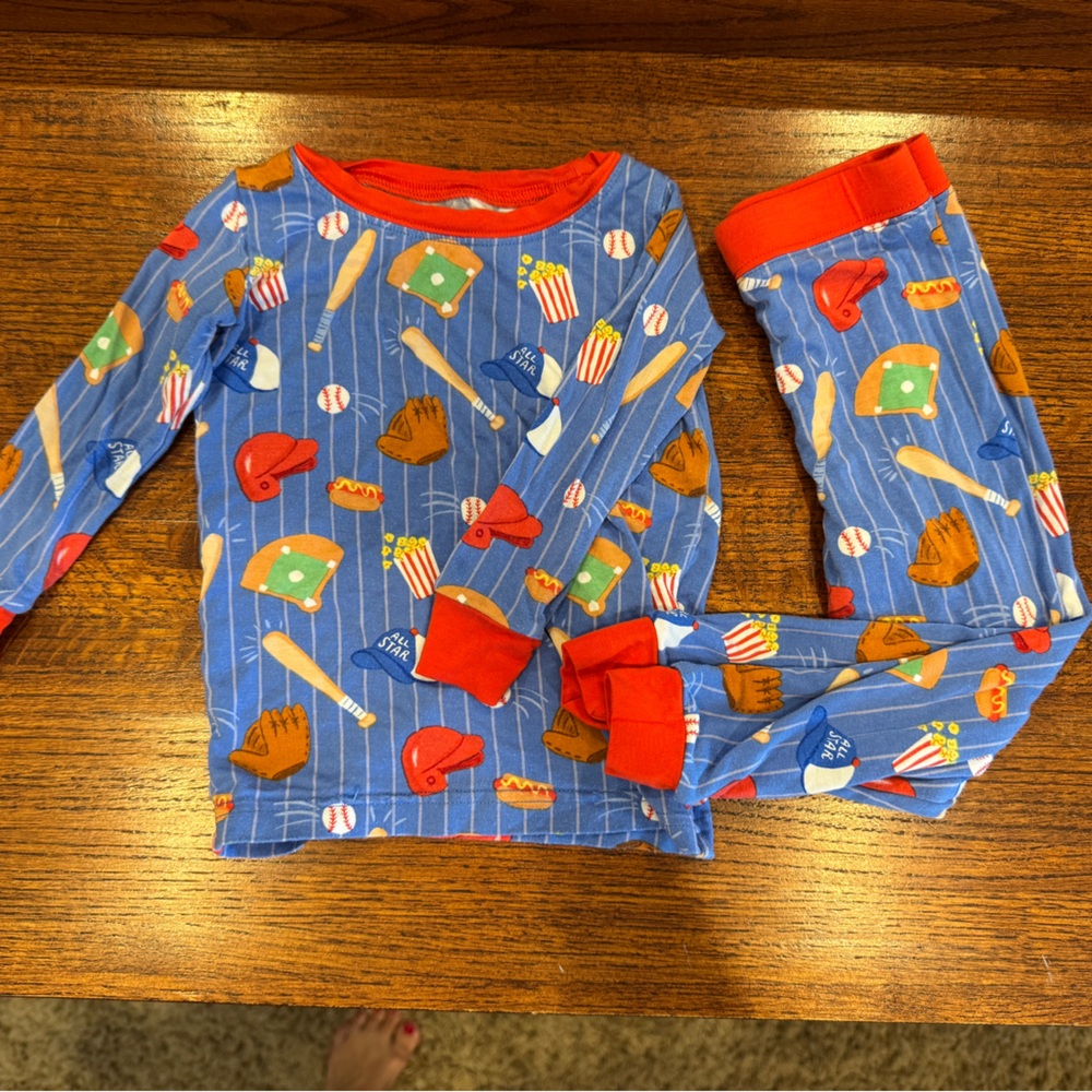 Little Sleepies Baseball Themed Pajamas